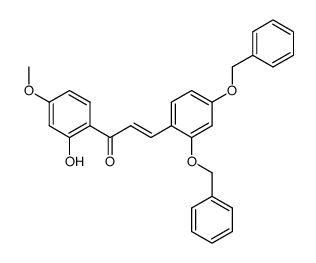 2,4-dibenzyloxy-2'-hydroxy-4'-methoxychalcone结构式