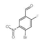 4-溴-2-氟-5-硝基苯甲醛结构式