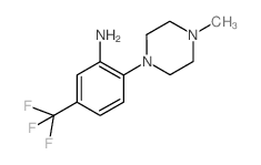 2-(4-甲基哌嗪-1-基)-5-(三氟甲基)苯胺结构式