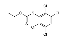 O-Ethyl-S-2,3,5,6-tetrachlorophenylxanthate结构式