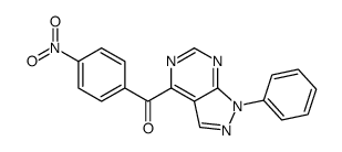 (4-nitrophenyl)-(1-phenylpyrazolo[3,4-d]pyrimidin-4-yl)methanone结构式