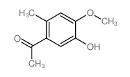 1-(5-羟基-4-甲氧基-2-甲基苯基)乙酮结构式