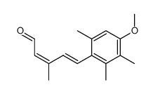 (2Z,4E)-5-(4-methoxy-2,3,6-trimethylphenyl)-3-methylpenta-2,4-dienal结构式