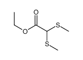 ethyl 2,2-bis(methylsulfanyl)acetate结构式