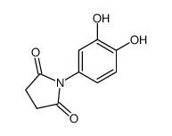 2,5-Pyrrolidinedione,1-(3,4-dihydroxyphenyl)-(9CI) Structure