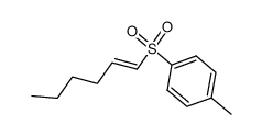 (E)-1-(p-toluenesulfonyl)-1-hexene结构式