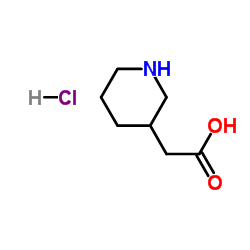 3-哌啶乙酸盐酸盐结构式