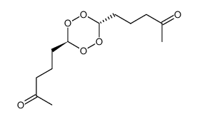 trans-3,6-bis(4-ketopentyl)-1,2,4,5-tetroxane Structure