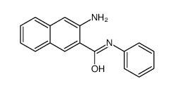 3-amino-N-phenylnaphthalene-2-carboxamide结构式