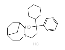 3-(3-azabicyclo[4.2.1]non-3-yl)-1-cyclohexyl-1-phenyl-propan-1-ol结构式
