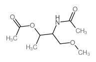 Acetamide,N-[2-(acetyloxy)-1-(methoxymethyl)propyl]-结构式