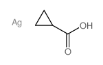Cyclopropanecarboxylic acid, silver(I) salt Structure