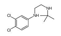 N'-tert-butyl-N-(3,4-dichlorophenyl)ethane-1,2-diamine结构式