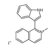 1-(1H-indol-3-yl)-2-methylisoquinolin-2-ium iodide Structure