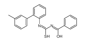 N-[[2-(3-methylphenyl)phenyl]carbamothioyl]benzamide结构式