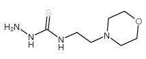 1-[2-(4-吗啉)乙基]-1-氨基硫脲结构式