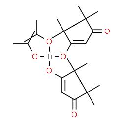 BIS(ISOPROPOXY)BIS(2,2,6,6-TETRAMETHYL-3,5-HEPTANEDIONATO) TITANIUM结构式