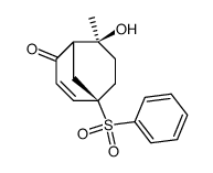 (5R,8S)-5-Benzenesulfonyl-8-hydroxy-8-methyl-bicyclo[3.3.1]non-3-en-2-one结构式