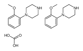 carbonic acid, compound with 1-(2-methoxyphenyl)piperazine (1:2)结构式
