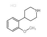 4-(2-甲氧基苯基)哌啶盐酸盐结构式