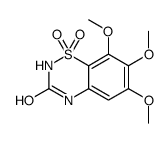 6,7,8-trimethoxy-1,1-dioxo-4H-1λ6,2,4-benzothiadiazin-3-one Structure