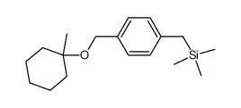 trimethyl(4-{[(1-methylcyclohexyl)oxy]methyl}benzyl)silane Structure