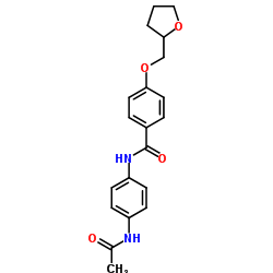 N-(4-Acetamidophenyl)-4-(tetrahydro-2-furanylmethoxy)benzamide Structure