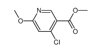 4-氯-6-甲氧基烟酸甲酯结构式