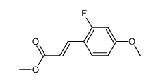 3-(2-fluoro-4-methoxyphenyl)acrylic acid methyl ester结构式