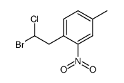 1-(2-bromo-2-chloroethyl)-4-methyl-2-nitrobenzene Structure