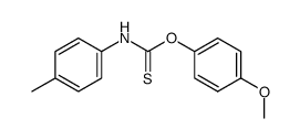 O-(4-methoxyphenyl) N-4-methylphenylthioncarbamate Structure