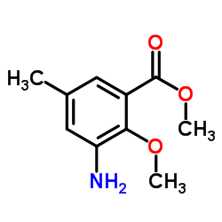 Methyl 3-amino-2-methoxy-5-methylbenzoate Structure