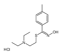 Benzenecarboximidothioic acid, N-hydroxy-4-methyl-, 2-(diethylamino)et hyl ester, monohydrochloride, (Z)- picture