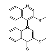1-(3-methylthio-4-quinolyl)-3-methylthio-4(1H)-thioquinolone Structure