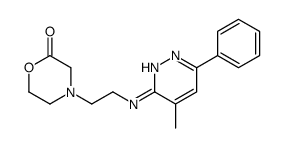 4-[2-[(4-methyl-6-phenylpyridazin-3-yl)amino]ethyl]morpholin-2-one结构式