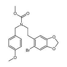 methyl [2-(6-bromo-1,3-benzodioxol-5-yl)ethyl](4-methoxybenzyl)-carbamate结构式