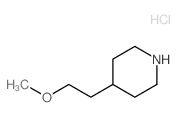 4-(2-甲氧基乙基)哌啶盐酸盐结构式