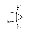cis/trans-1,1,2-tribromo-2,3-dimethylcyclopropane结构式