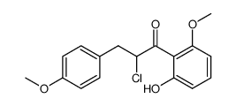 2-chloro-1-(2-hydroxy-6-methoxyphenyl)-3-(4-methoxyphenyl)propan-1-one Structure
