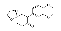 7-(3,4-dimethoxyphenyl)-1,4-dioxaspiro[4.5]decan-8-one Structure