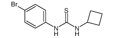 1-(4-溴苯基)-3-环丁基硫脲结构式