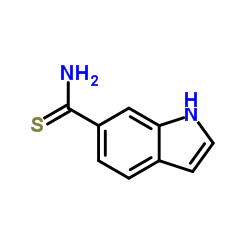 1H-吲哚-6-碳硫代酰胺结构式