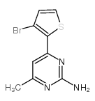 4-(3-溴噻吩-2-基)-6-甲基嘧啶-2-胺结构式