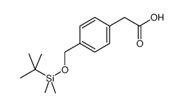 [4-(叔丁基-二甲基-甲硅烷基氧甲基)苯基]-乙酸结构式
