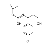 [1-(4-氯苯基)-3-羟基丙基]氨基甲酸1,1-二甲基乙酯结构式