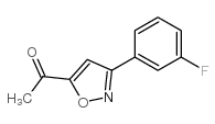 5-ACETYL-3(3-FLUOROPHENYL)-ISOXAZOLE Structure