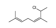 7-chloro-2,6-dimethylocta-2,5-diene结构式