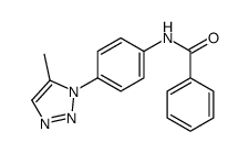 N-[4-(5-methyltriazol-1-yl)phenyl]benzamide结构式