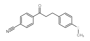 4'-CYANO-3-(4-THIOMETHYLPHENYL)PROPIOPHENONE结构式