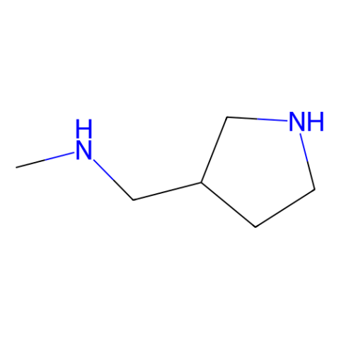 N-甲基-3-吡咯烷甲胺结构式